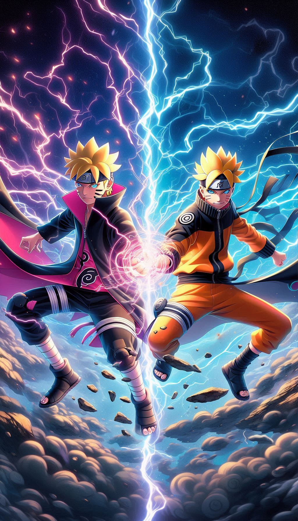 Boruto and Naruto wallpaper