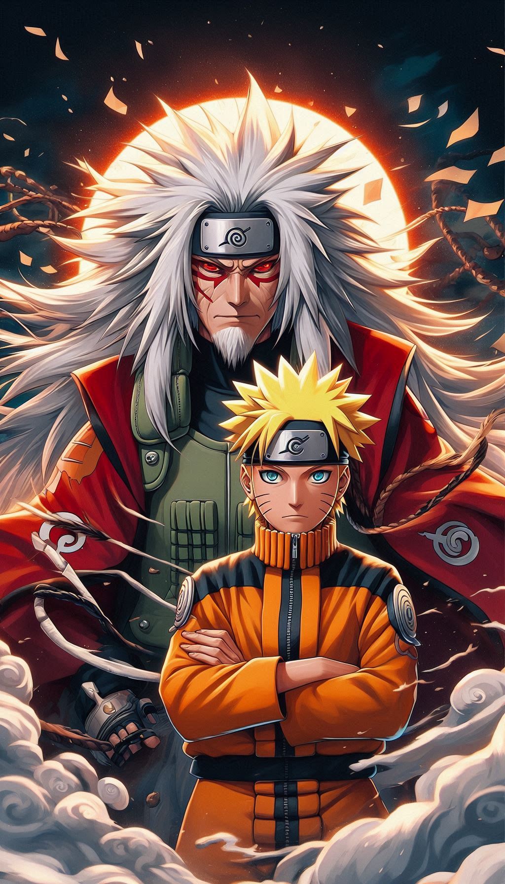 Jiraiya and Naruto wallpaper