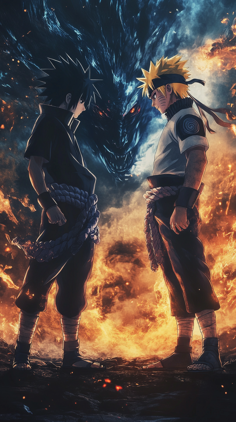 Naruto and Sasuke’s Final Battle wallpaper